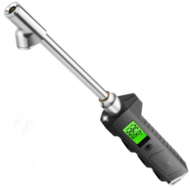 Digital Tire Pressure Gauge 230 PSI RV Heavy Duty Dual Head Stainless Steel Made for Truck Car with Larger Backlit LCD