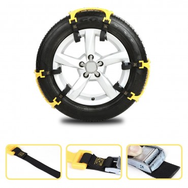 Anti Snow Chains of Car ,SUV Chain Tire Emergency Thickening Anti--Skid Chain -Set of 6