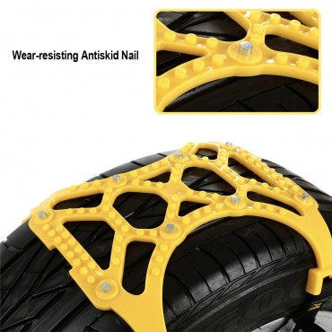 Anti Snow Chains of Car ,SUV Chain Tire Emergency Thickening Anti--Skid Chain -Set of 6