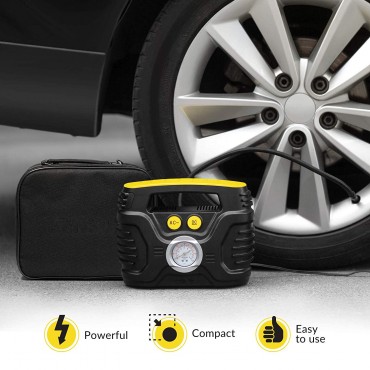 Portable Air Compressor Pump for Car 12V DC and Home 110V AC Swift Performance Tire Inflator 120 PSI for Car