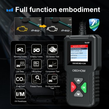 OBDHOM OBD2 Scanner,Car Engine Fault Code Reader CAN Scan Tool